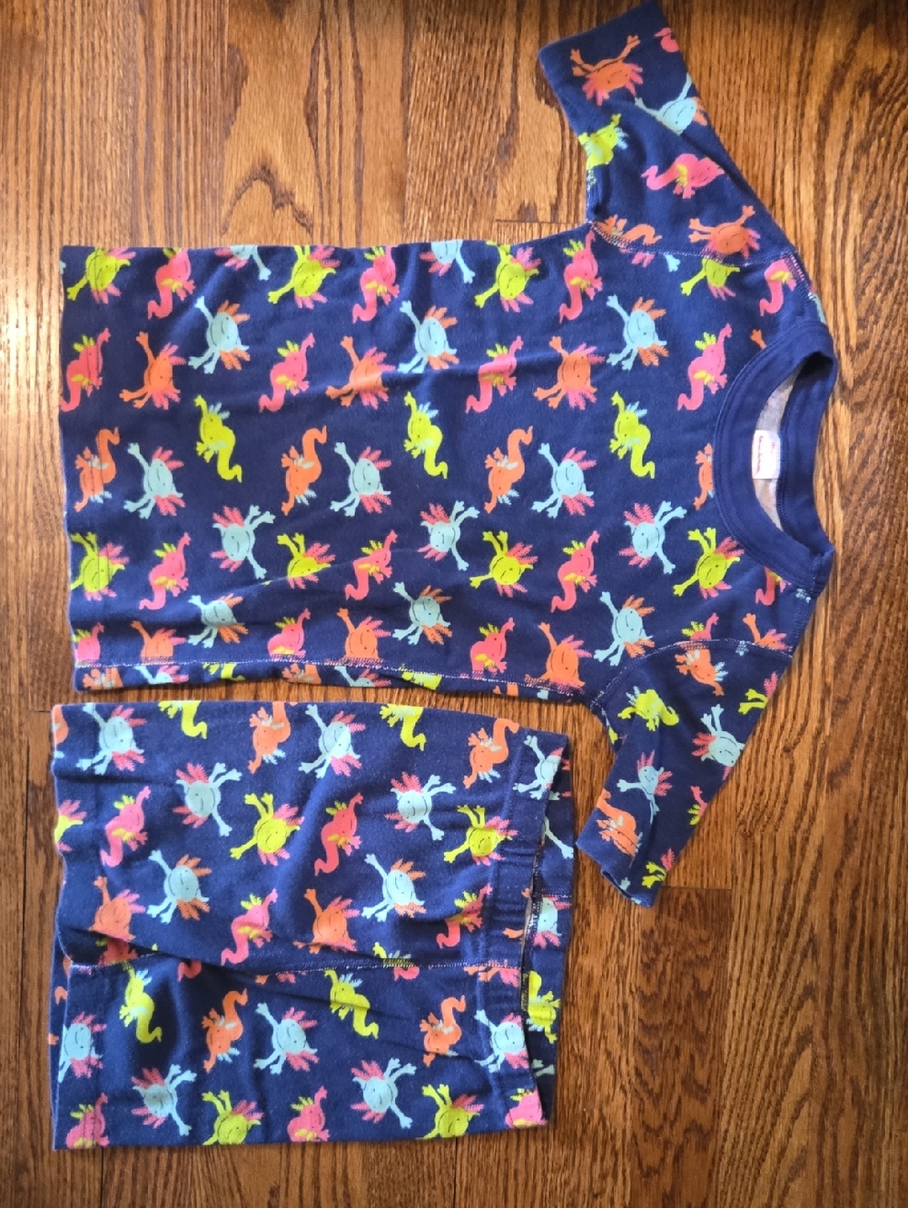 Kids Navy Axolytl Pajama Set - Hannah Andersson